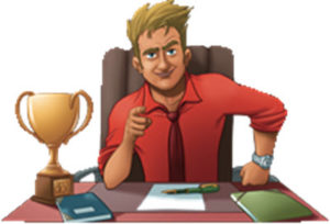Illustration du profil DISC rouge