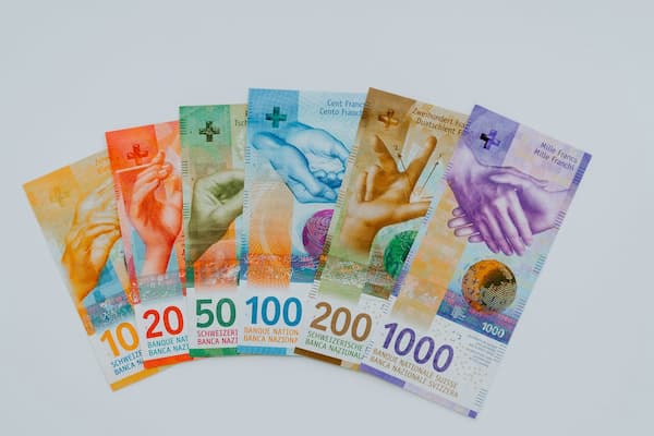 billets francs suisses - relation à l'argent