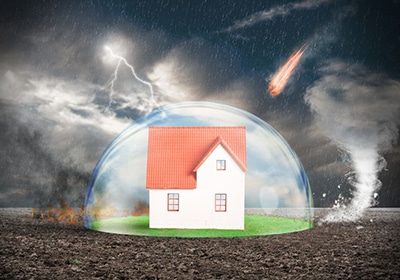 Illustration montrant une maison qui a subi un nettoyage énergétique de lieux