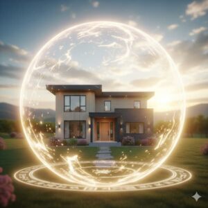 Maison-protégée-bulle nettoyage énergétique maison Suisse romande