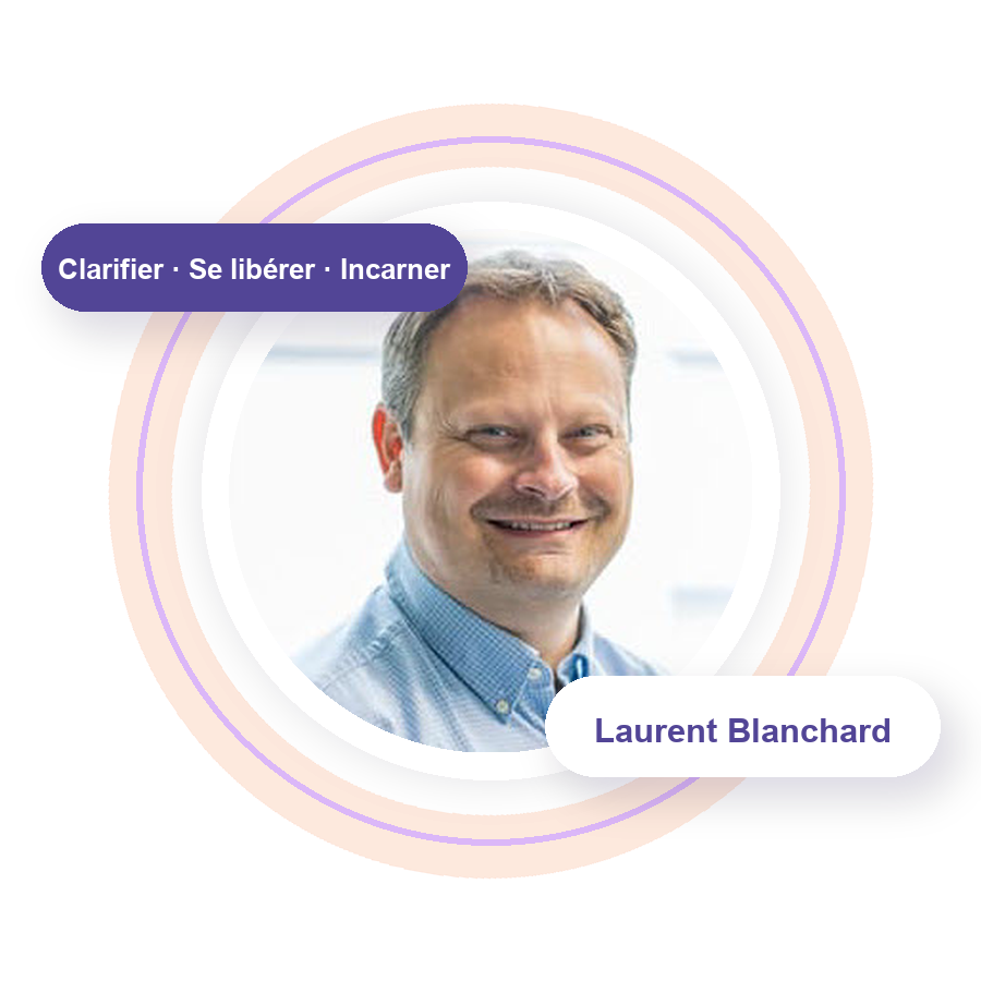 Portrait de Laurent Blanchard Coach Ikigai, spécialiste de la relation à l'argent et des organisations collaboratives et libérées. Inventeur de la Soimêmitude, l'art d'être soi-même.
